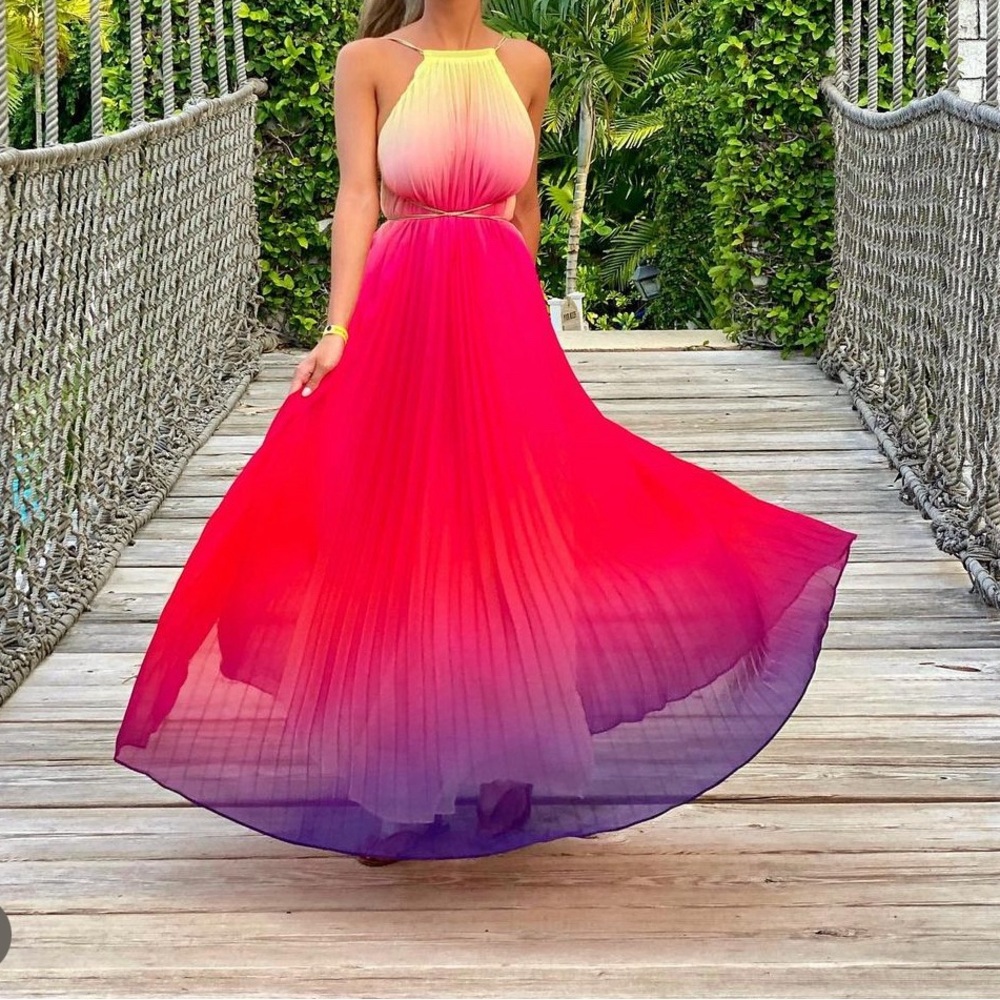 Ombre maxi dress. Size small